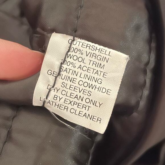 Dehen Vintage Wool and Leather Navy Jacket Size XL - Picture 9 of 13